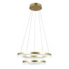 Lampa wisząca Italux Morte PND-34535-2L-GD Złota 2-płomienna Nowoczesna LED